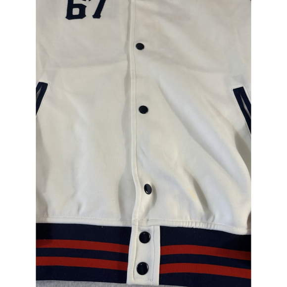 Polo Ralph Lauren Polo Bears 67 Baseball Jacket Mens Large White/Blue/Red - Picture 4 of 12
